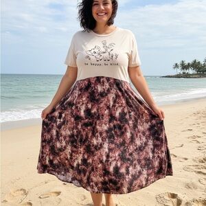Upcycled Woman’s Dress Moana Inspired Pua & Hai Hai